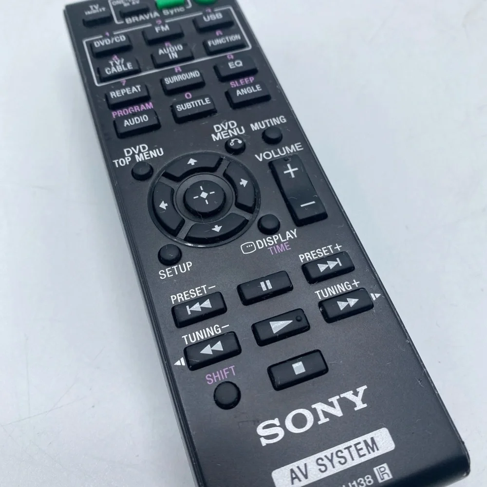 Sony RM-ADU138 Audio Receiver Remote Control For 148997311 AVRZ130